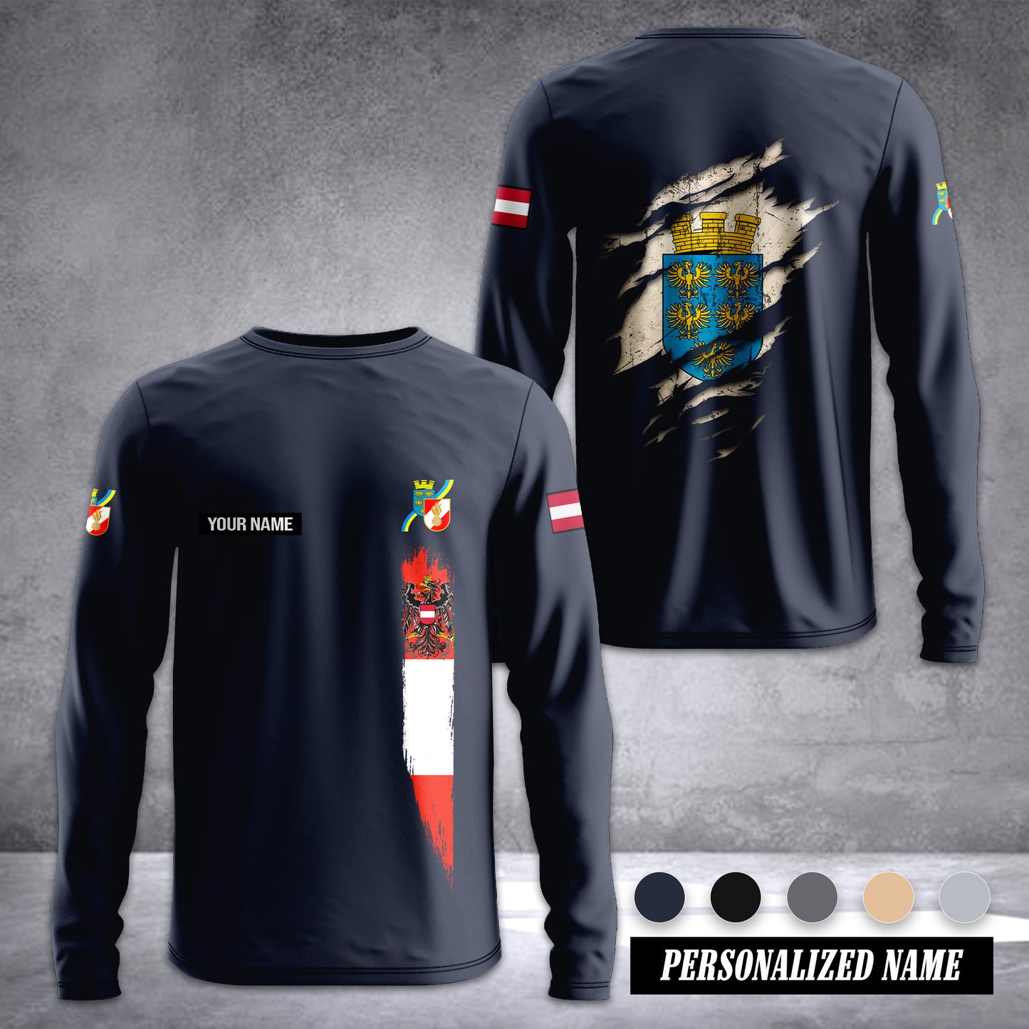 Firefighter Lower Austria Sleeve T-shirt 245