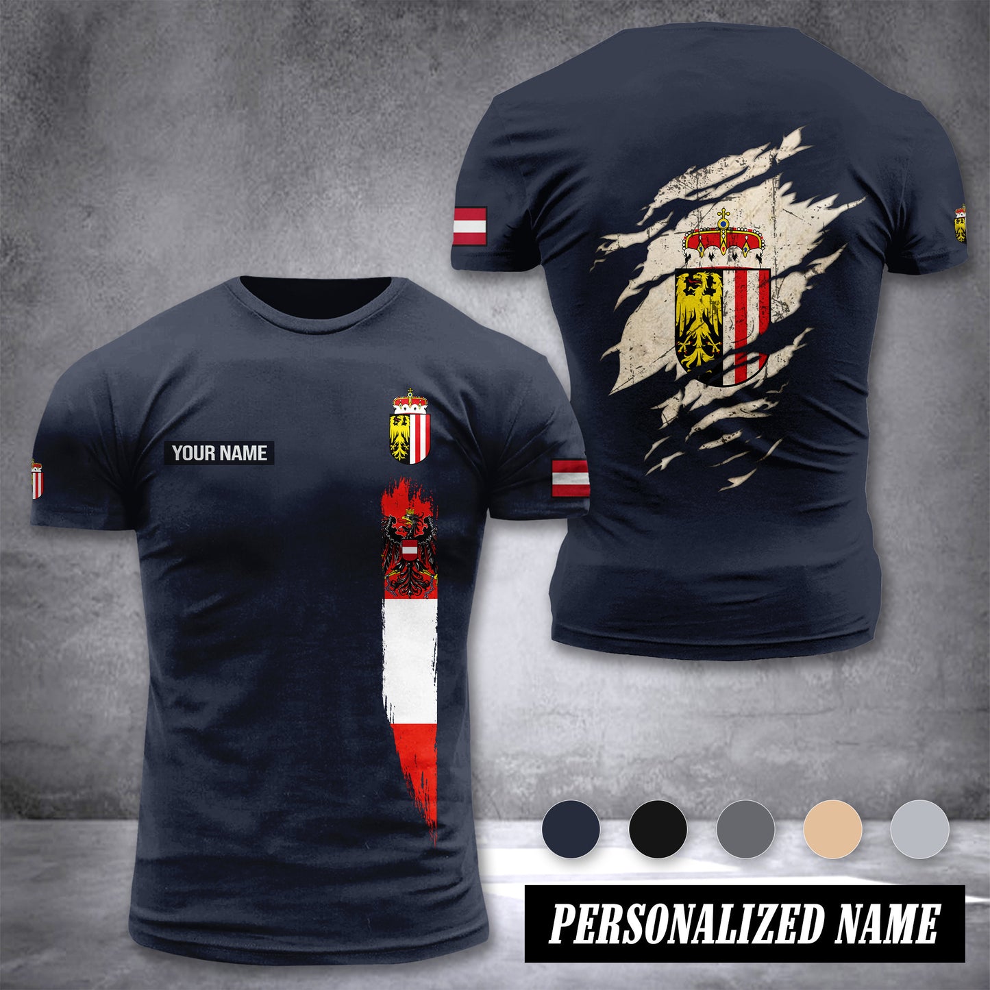 Upper Austria customize 3d T-shirt 2