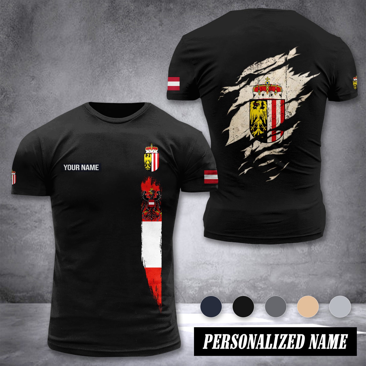 Upper Austria customize 3d T-shirt 2