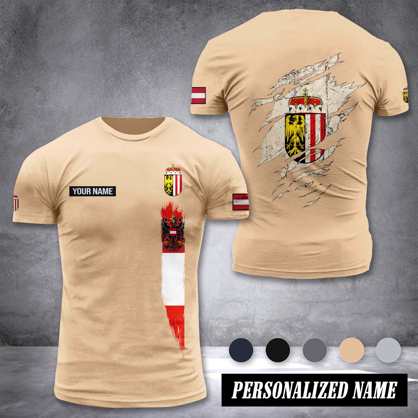 Upper Austria customize 3d T-shirt 2