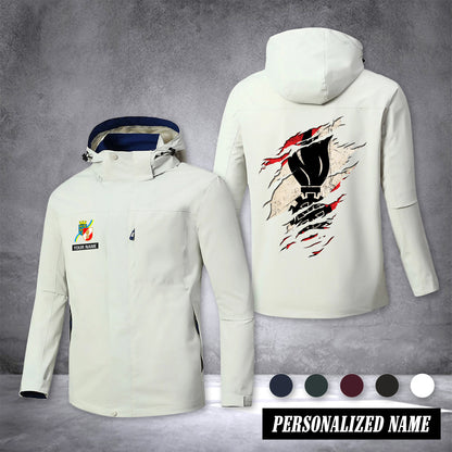 Firefighter Austria customize Zipper jacket back Feuerwehr