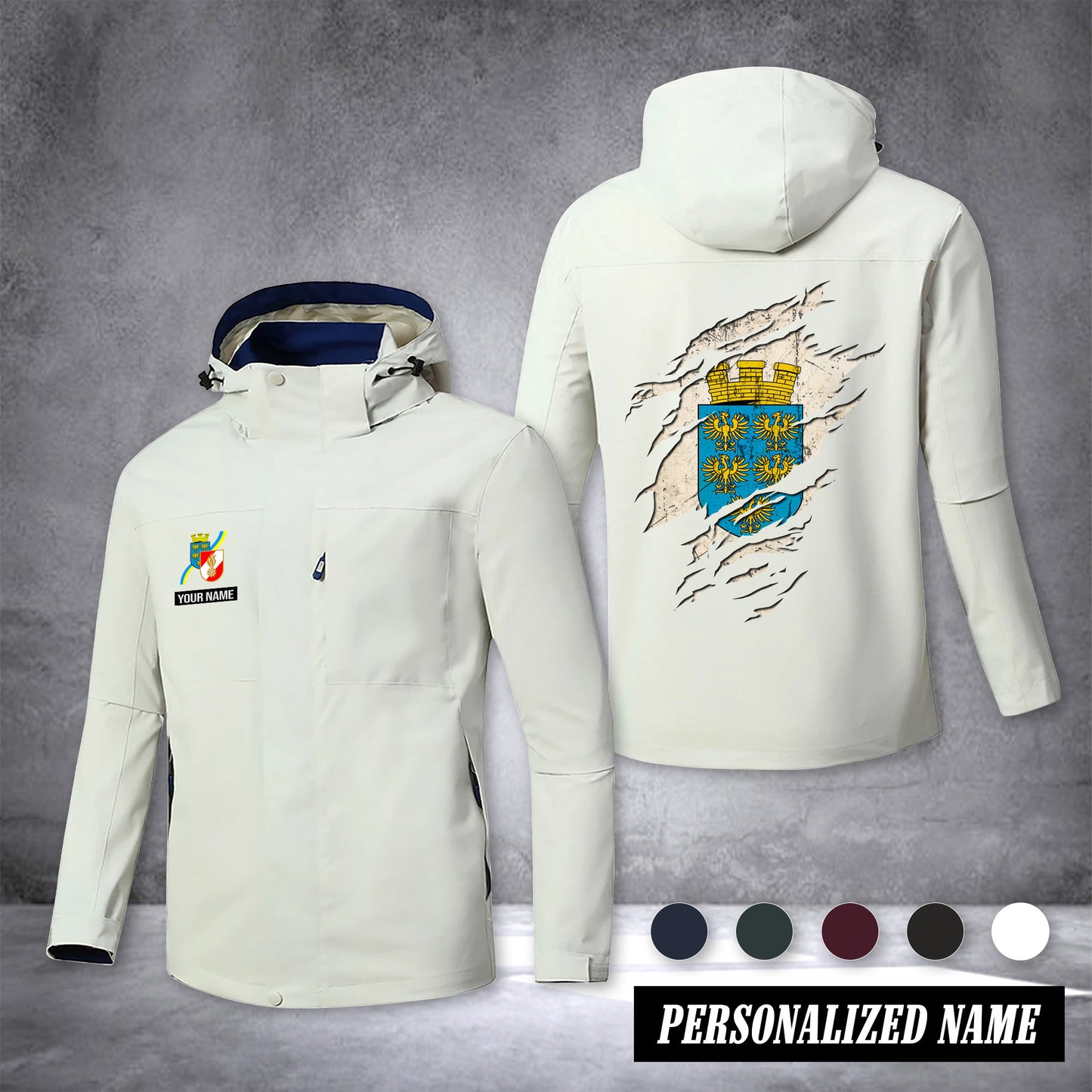 Firefighter Lower Austria customize Zipper jacket back Feuerwehr