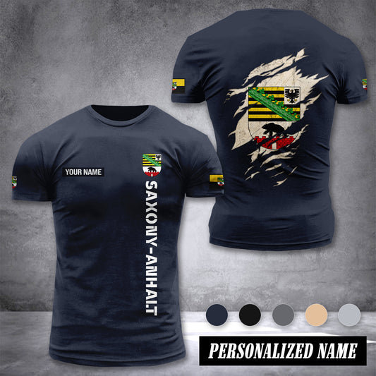 Saxony-Anhalt customize T-shirt back