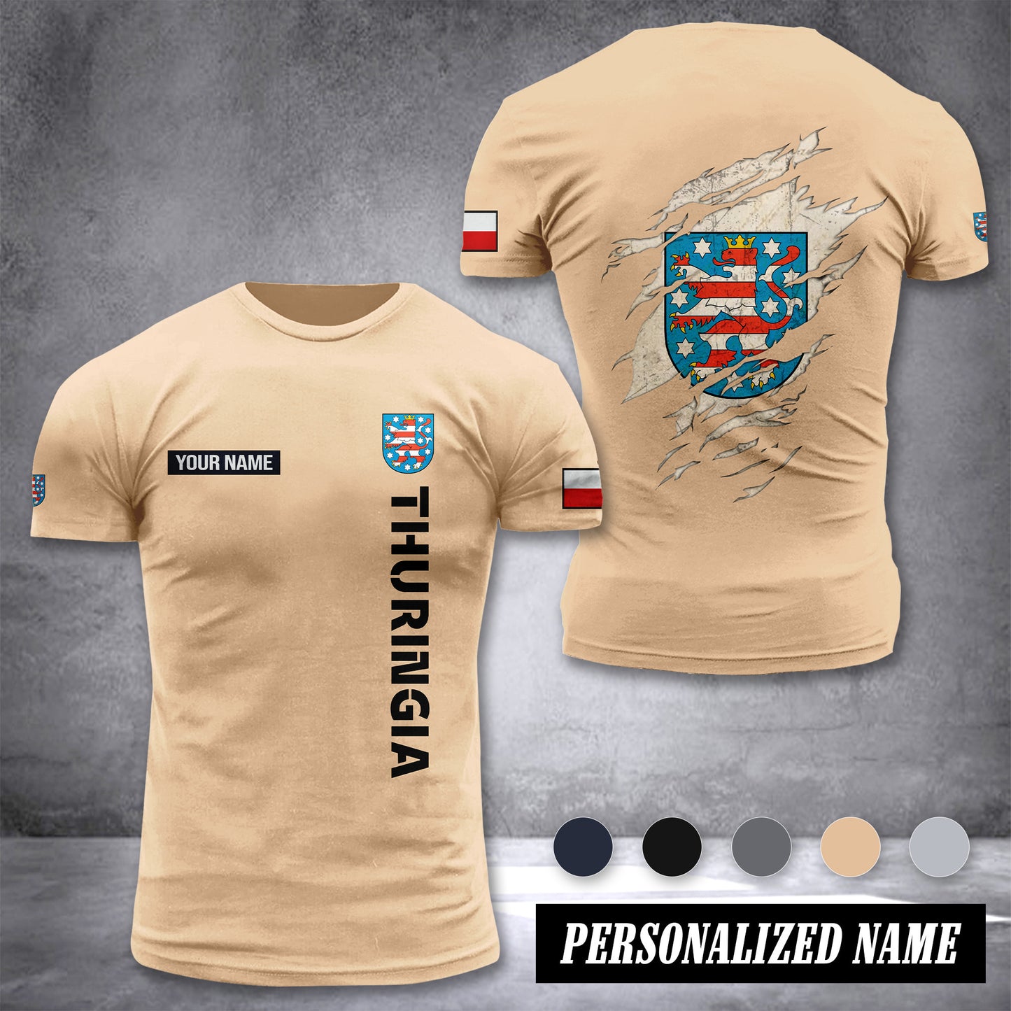 THURINGIA customize T-shirt back