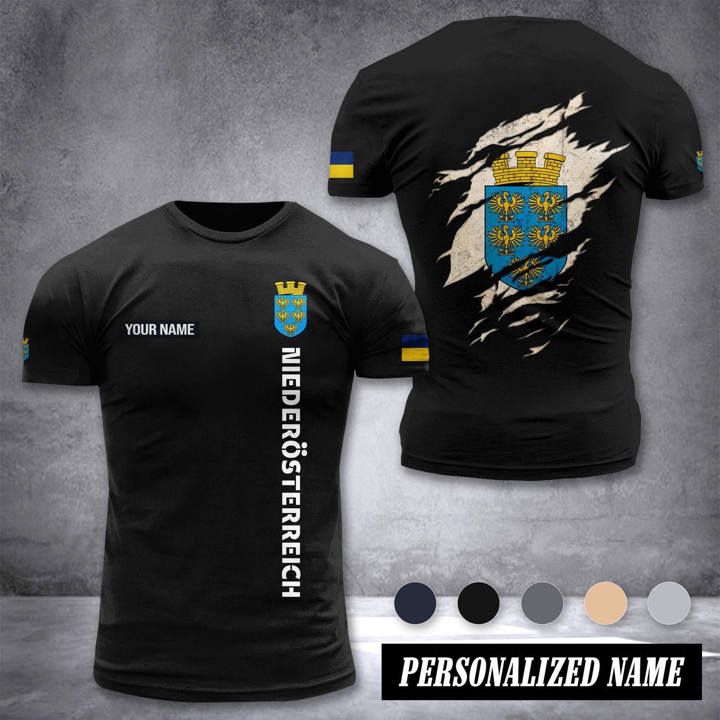 Niederösterreich Lower Austria customize T-shirt back
