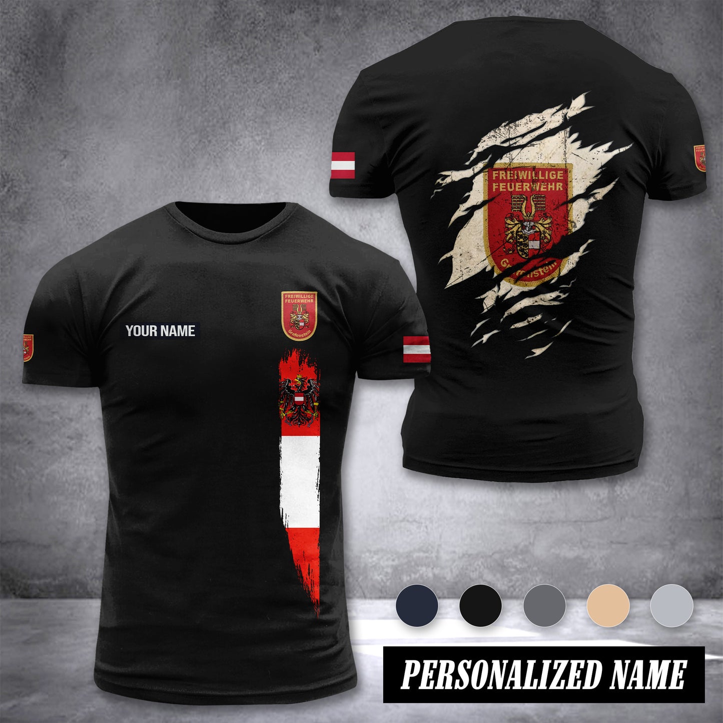 Feuerwehr Kärnten customize T-shirt back 2
