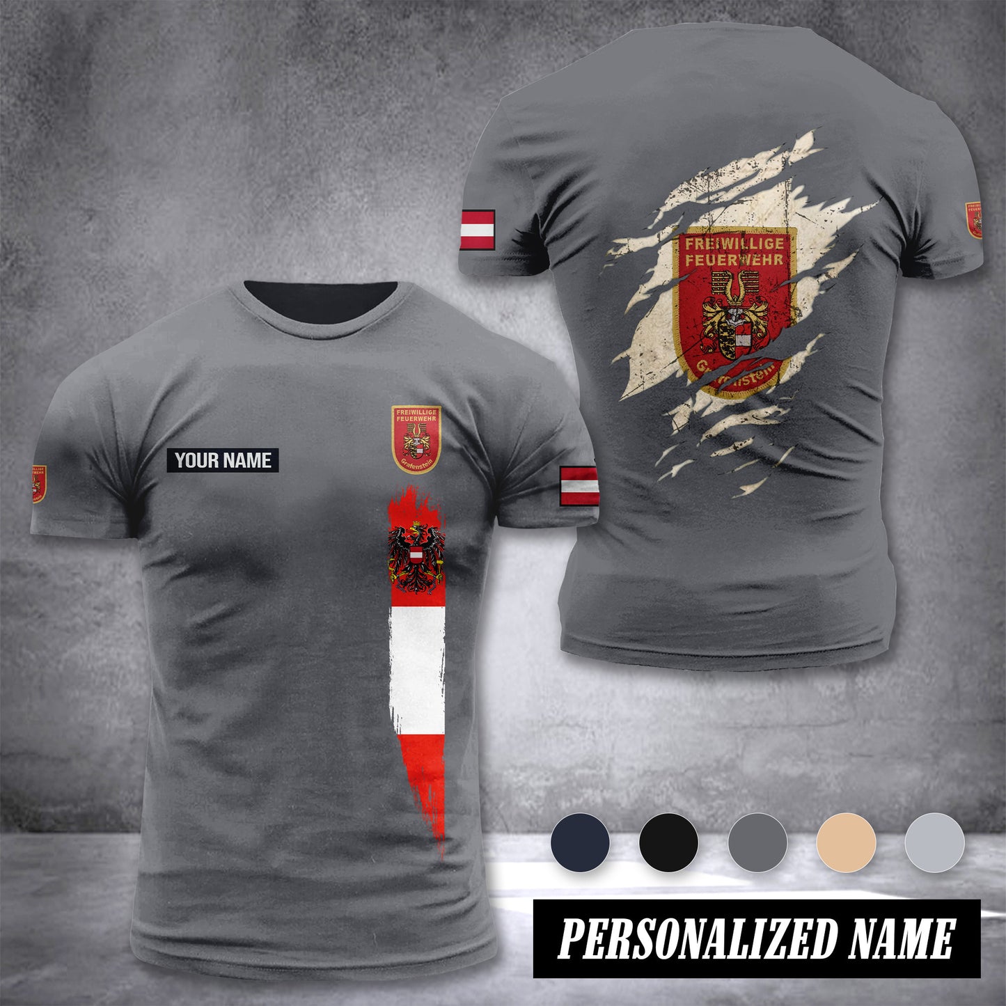 Feuerwehr Kärnten customize T-shirt back 2