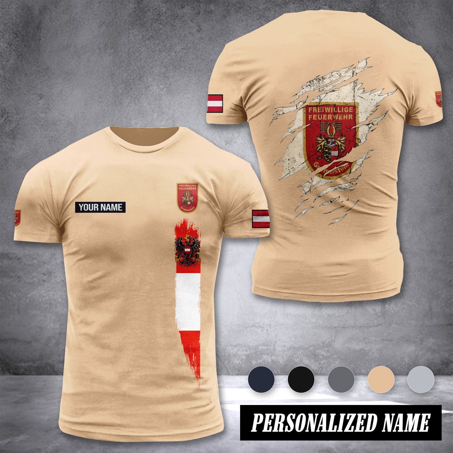 Feuerwehr Kärnten customize T-shirt back 2