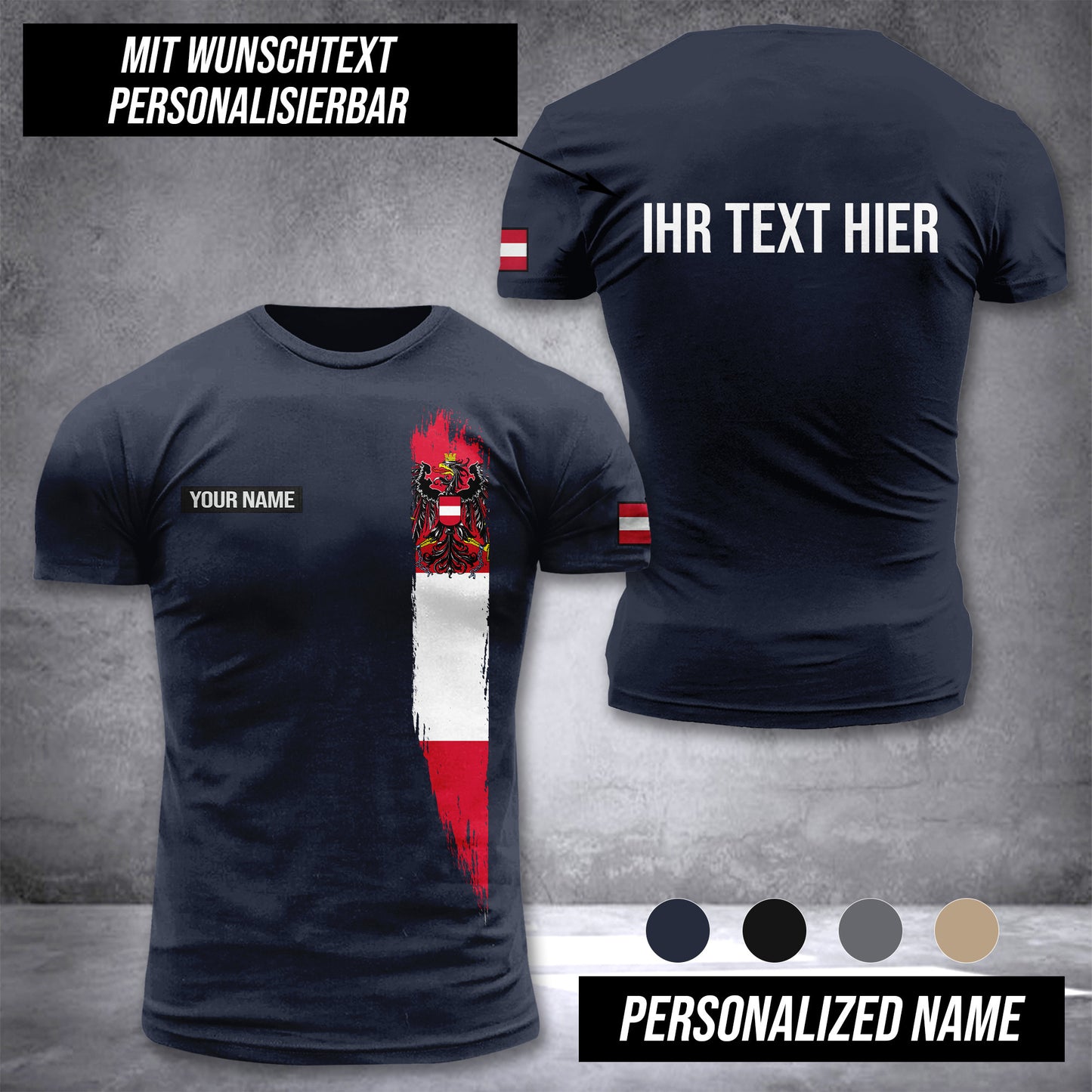 Austria customize t shirt 3d 276