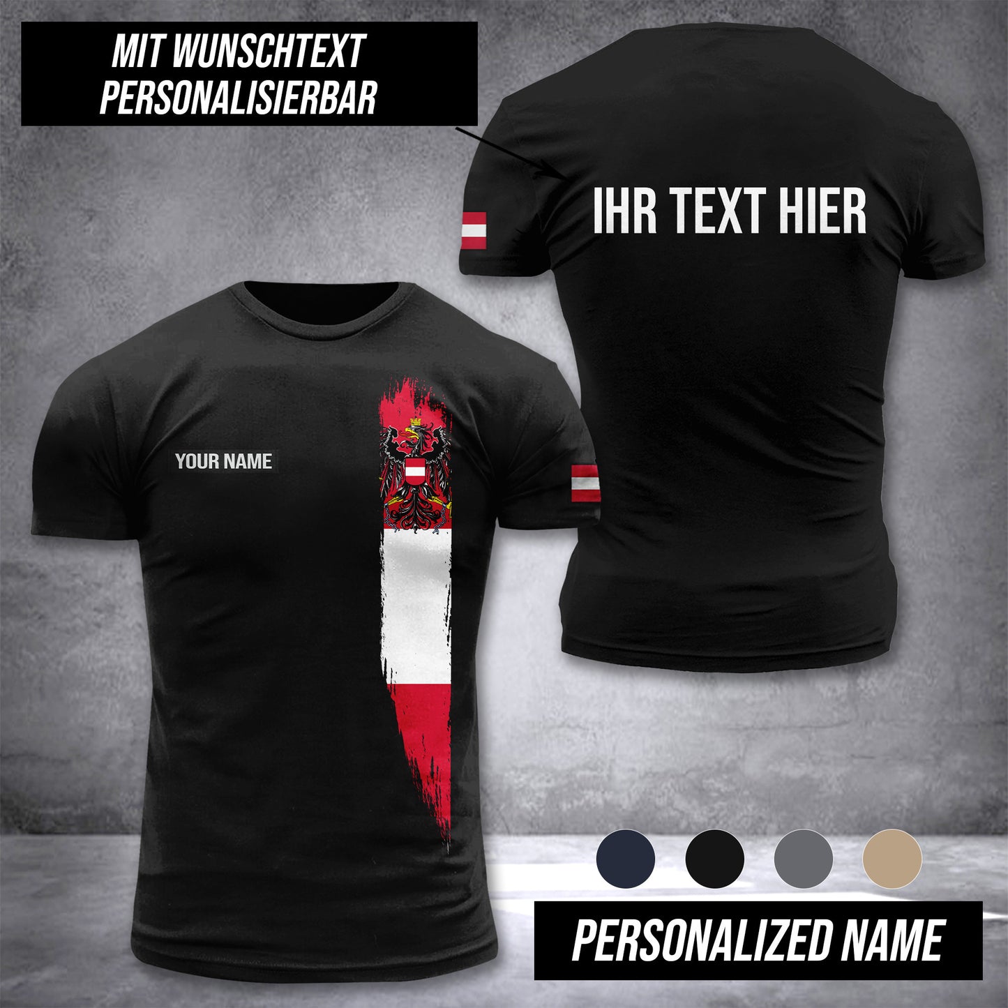 Austria customize t shirt 3d 276