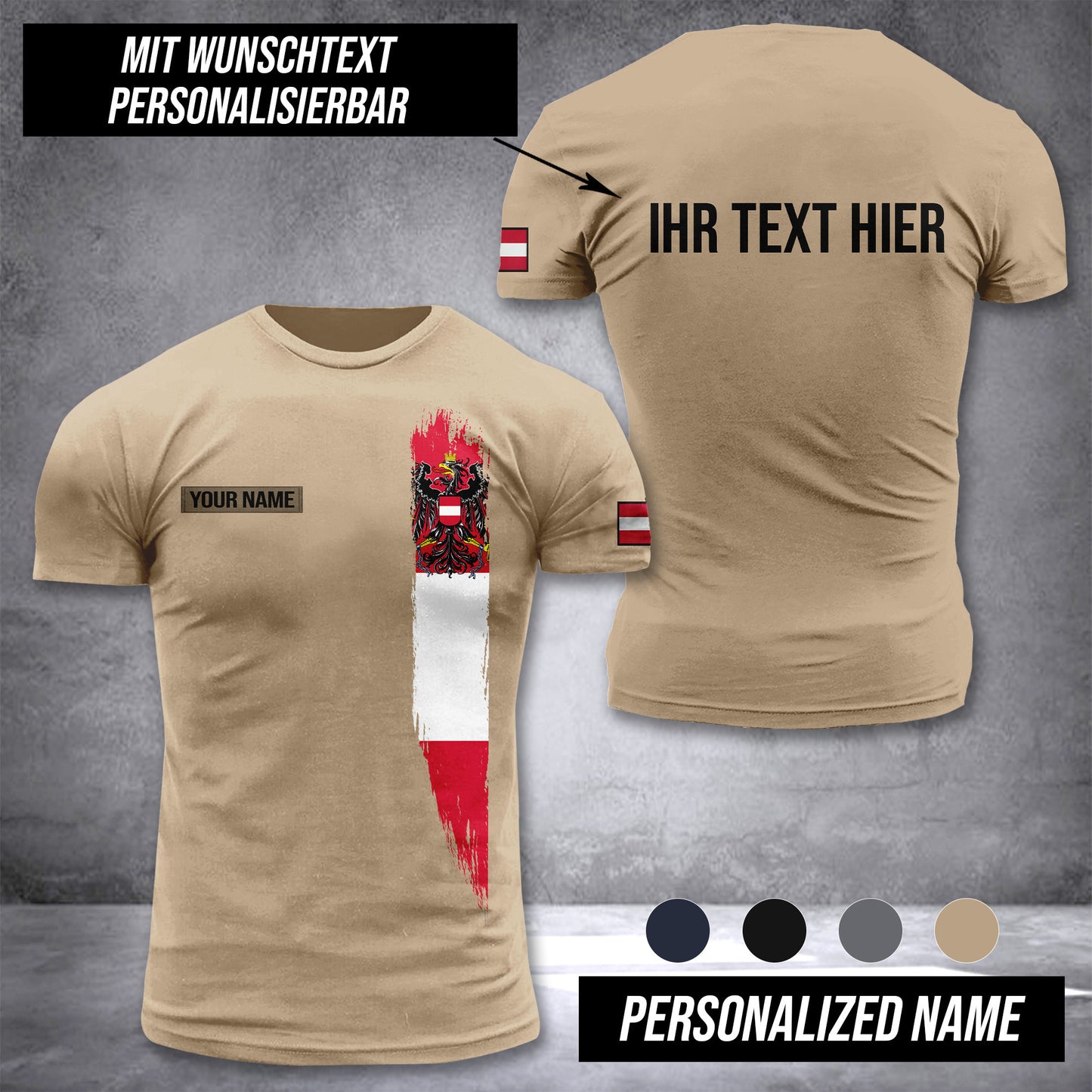 Austria customize t shirt 3d 276