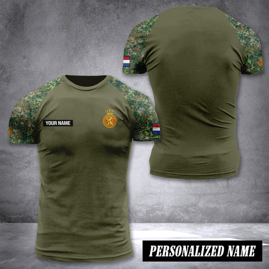 Netherlands customize T-shirt back camo