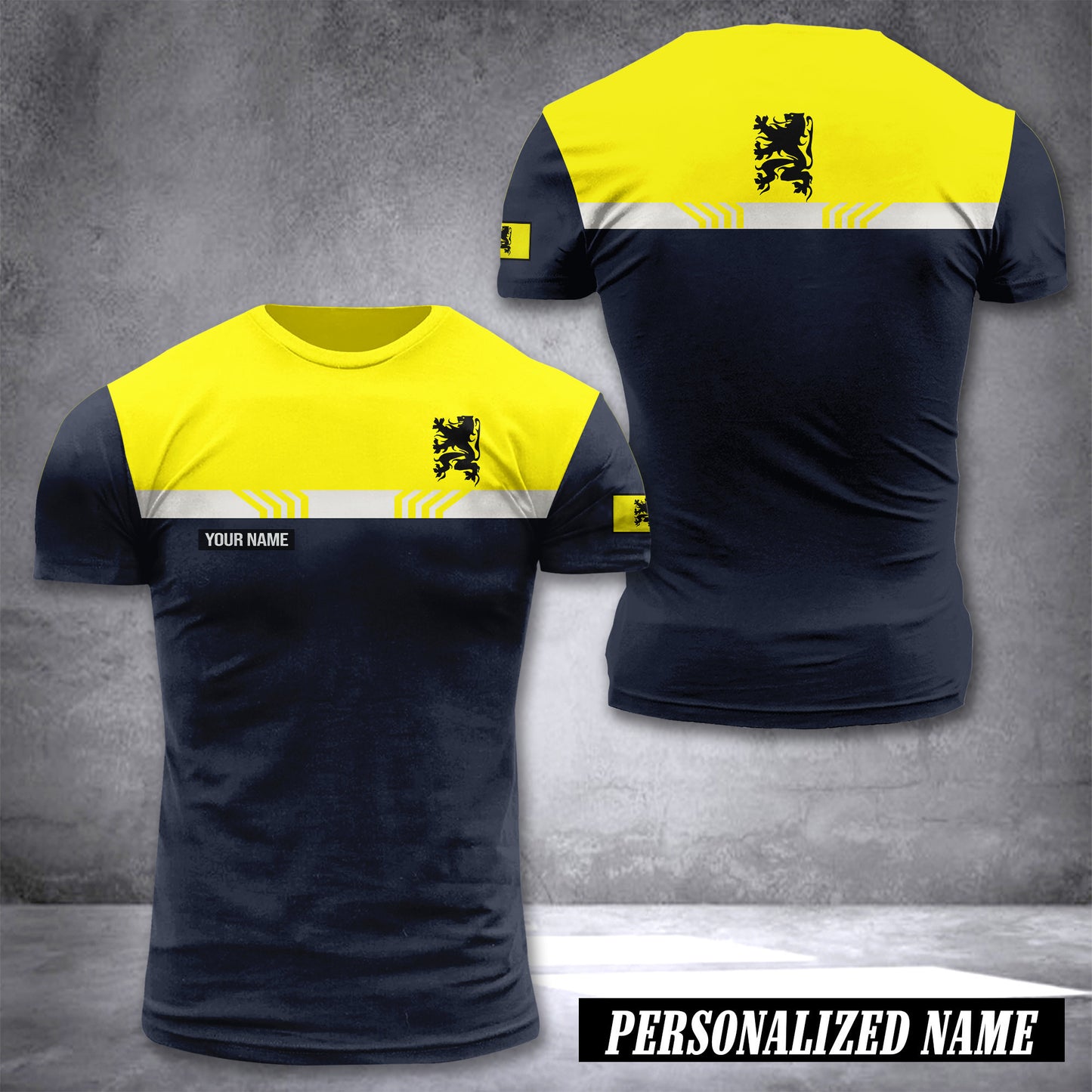 Flemish customize T-shirt back camo