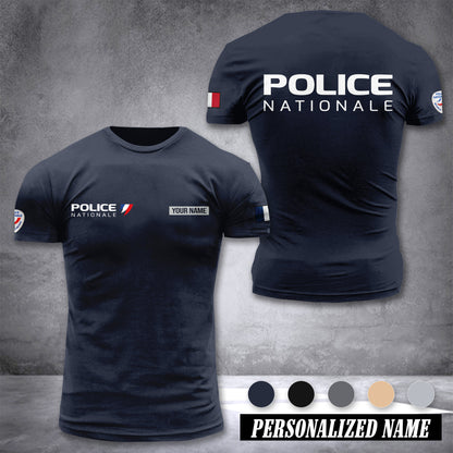 Police Nationale customize ranking T-shirt 26