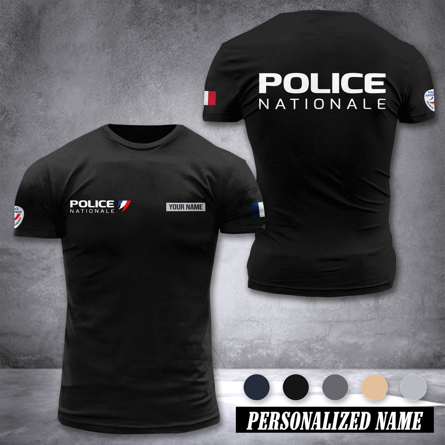 Police Nationale customize ranking T-shirt 26