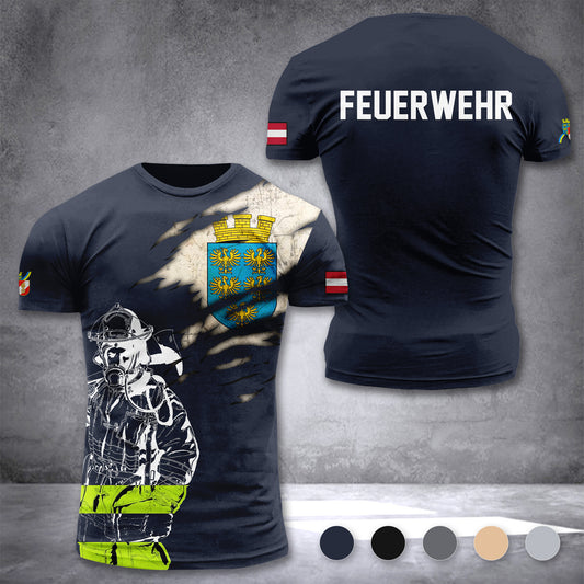 Firefighter Lower Austria customize T-shirt 3d 297