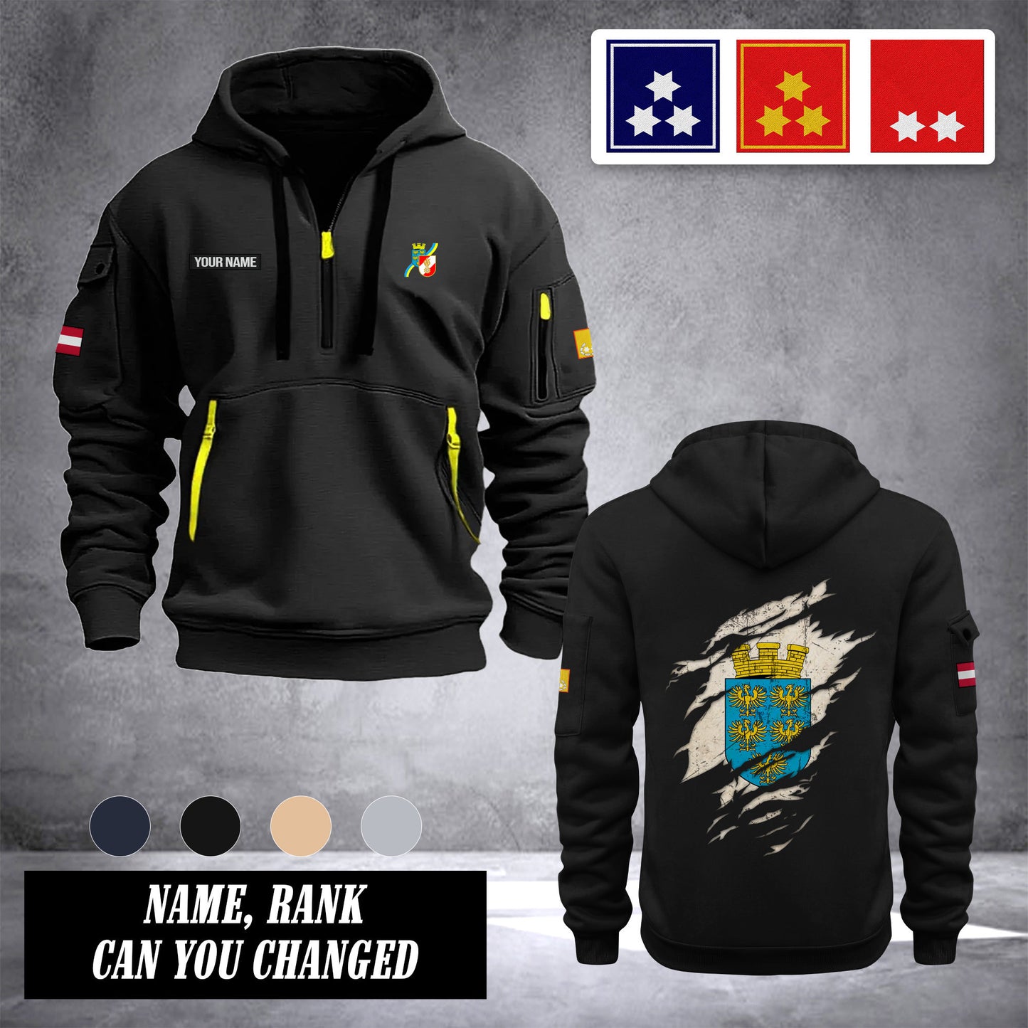 Firefighter Lower Austria customize Hoodie Half Zipper Ranking