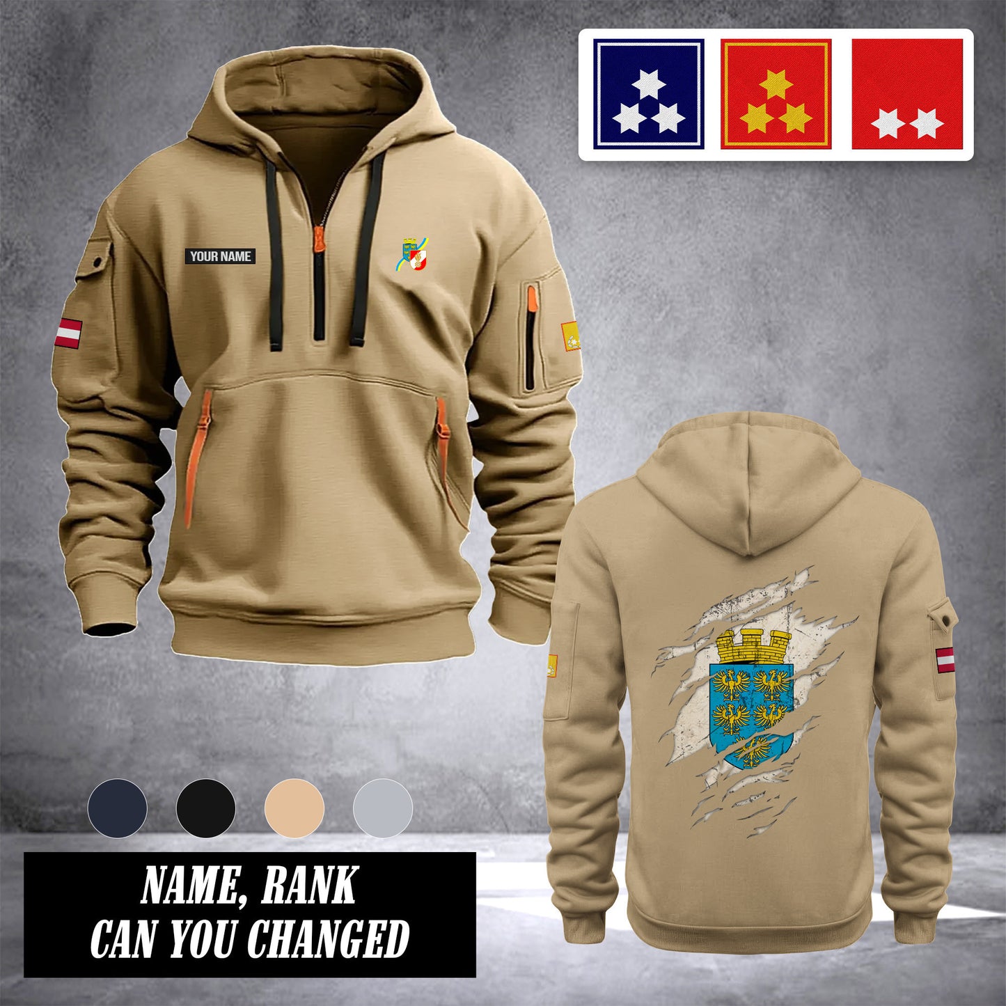 Firefighter Lower Austria customize Hoodie Half Zipper Ranking
