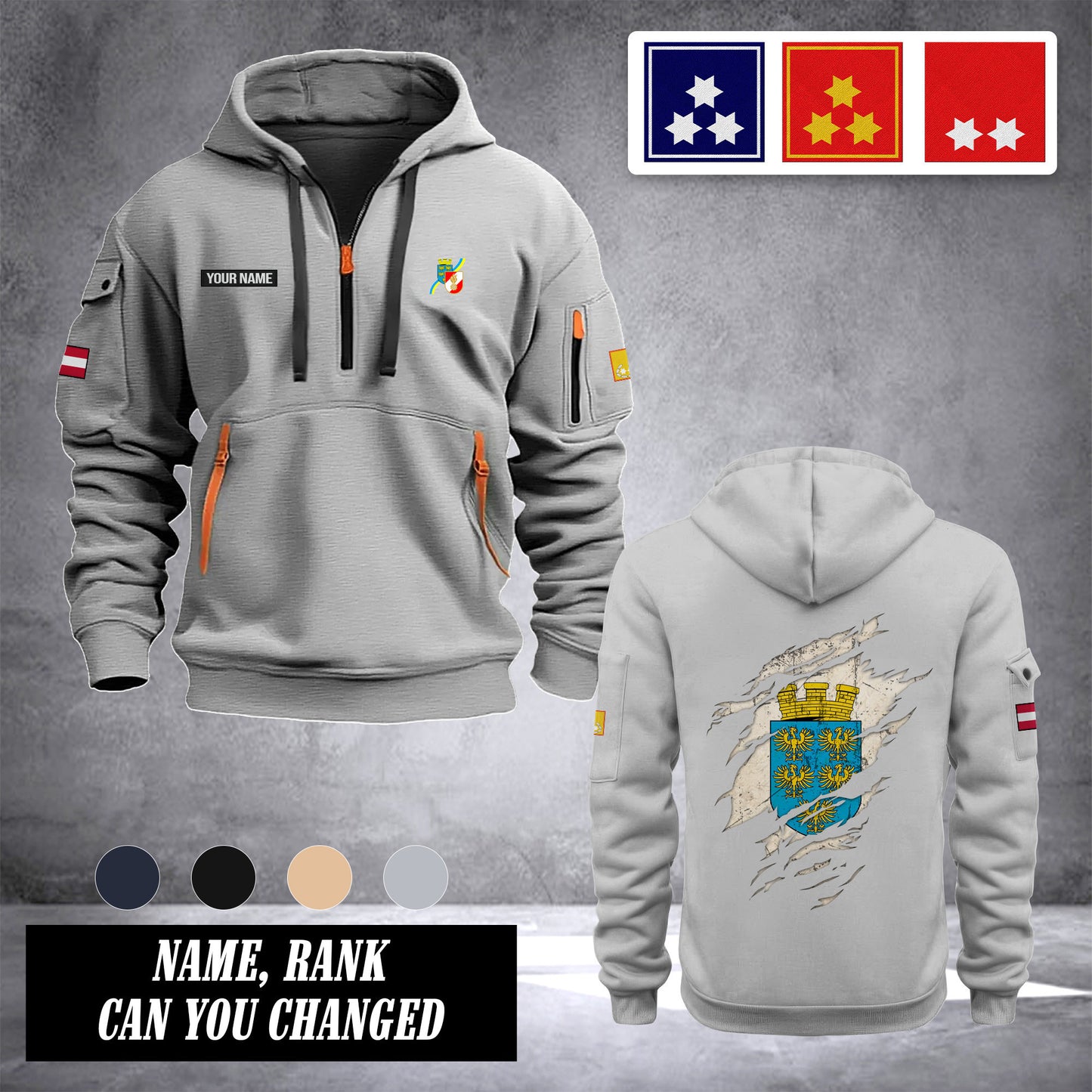 Firefighter Lower Austria customize Hoodie Half Zipper Ranking