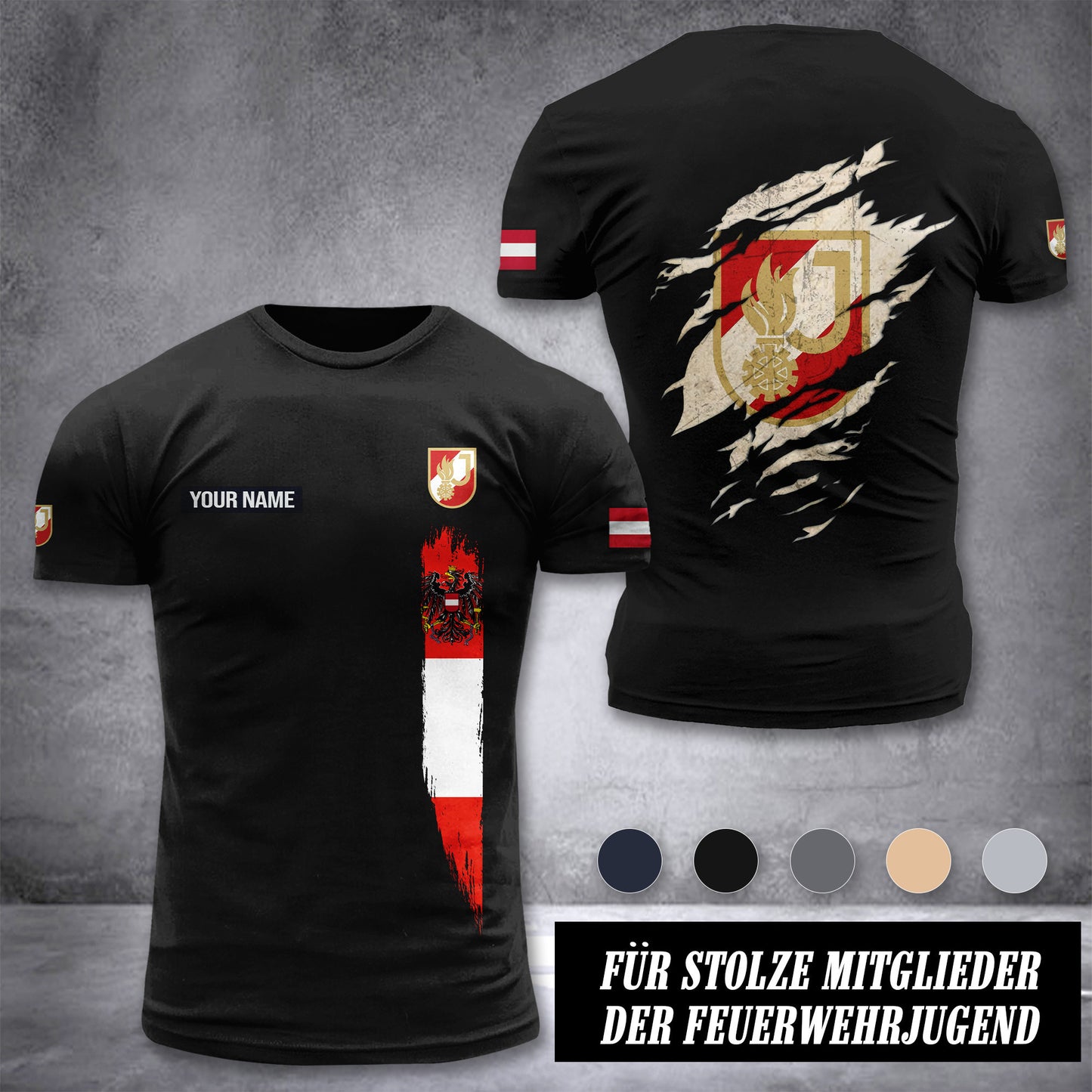 Feuerwehrjugend customize T-shirt back
