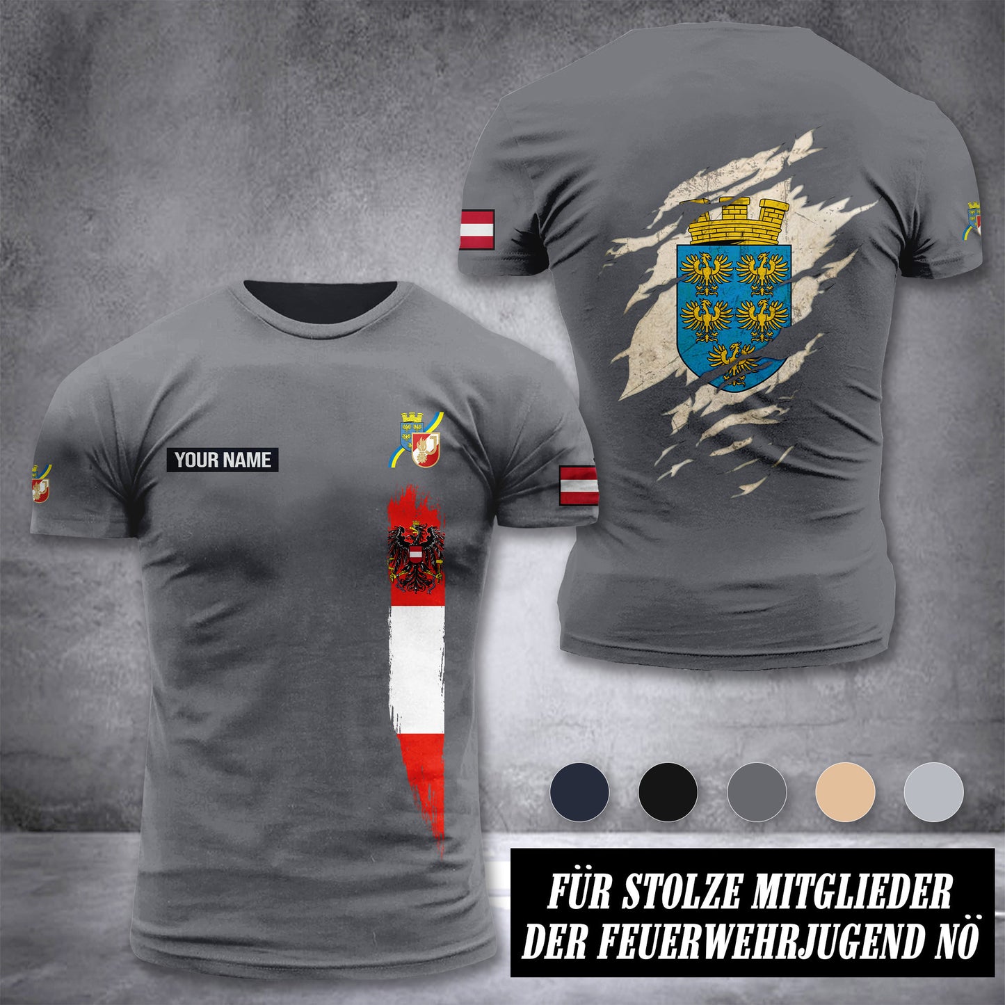 Feuerwehrjugend NÖ customize T-shirt back