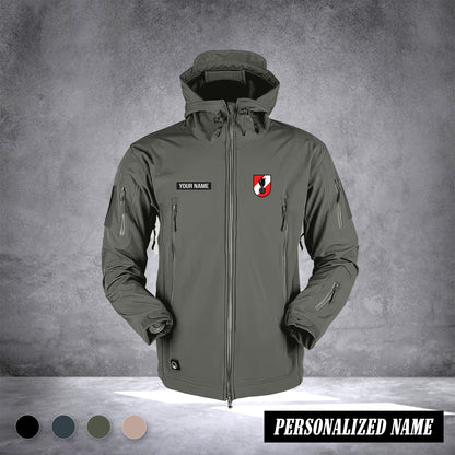 Firefighter Shark Skin Softshell Jacket Men Outdoor Windproof Hooded Coat Windbreaker Thermal Fleece Hiking Customize
