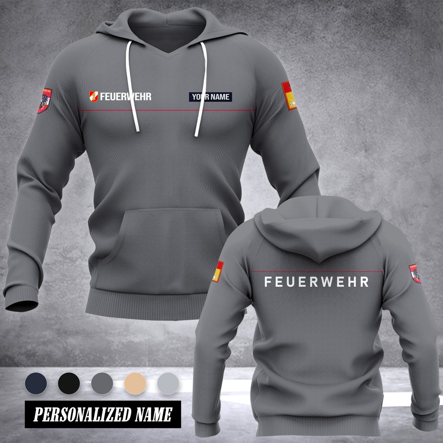 Firefighter Austria ranking customize hoodie 875