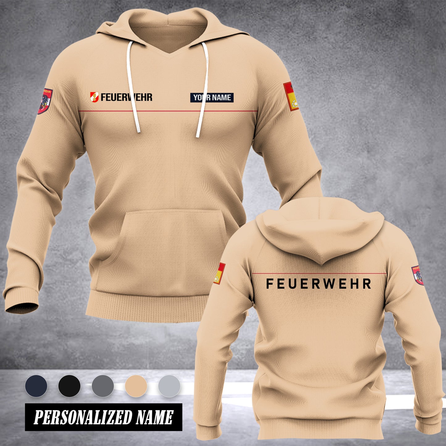 Firefighter Austria ranking customize hoodie 875