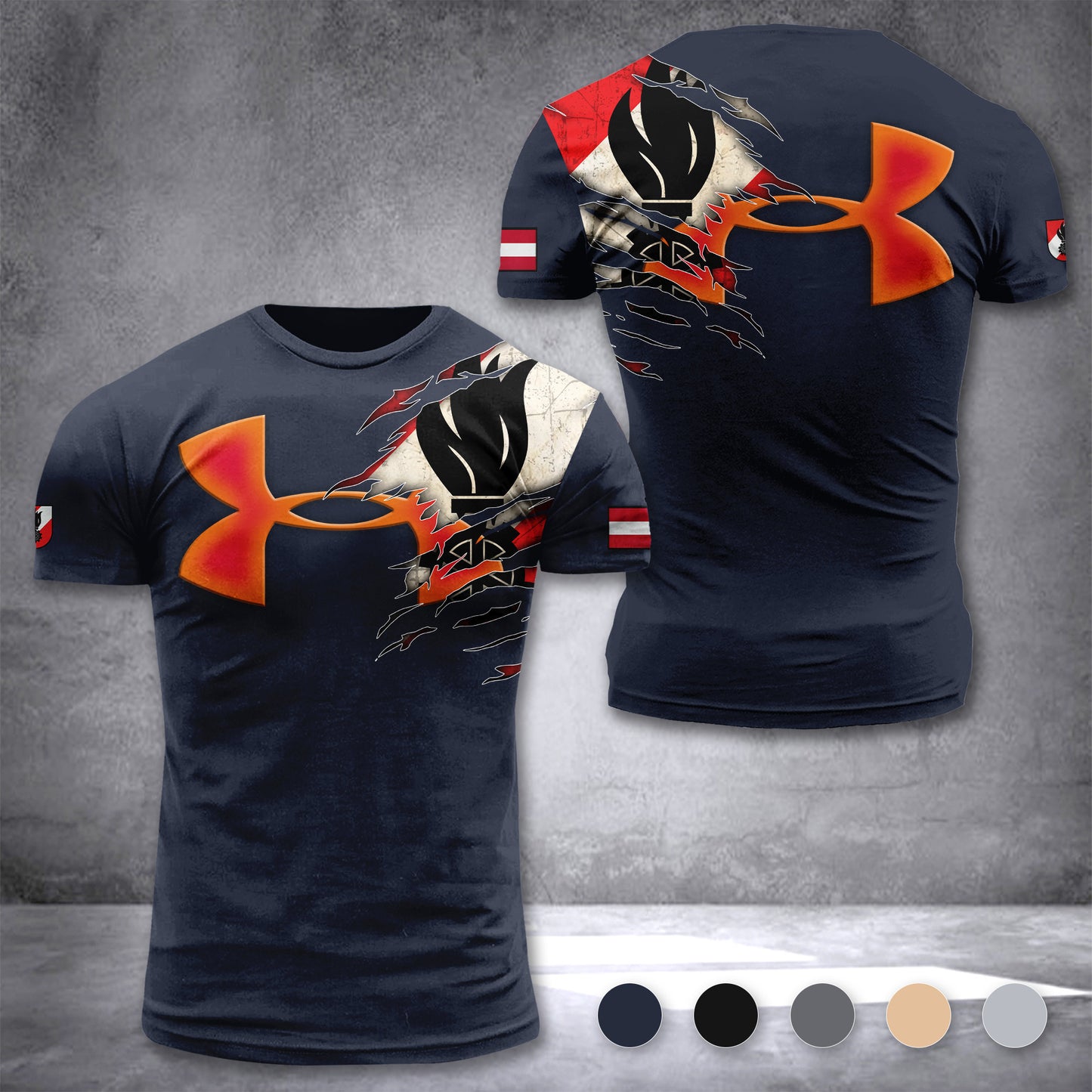 Firefighter Austria customize T-shirt 2452