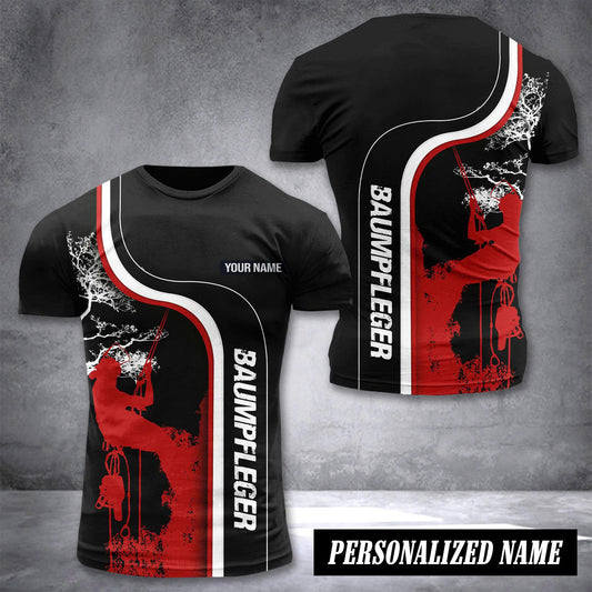 Arborist Baumpfleger customize T-shirt 2452