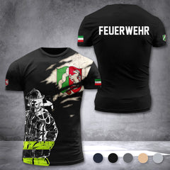 Firefighter Nordrhein-Westfalen Germany customize T-shirt 3d 297