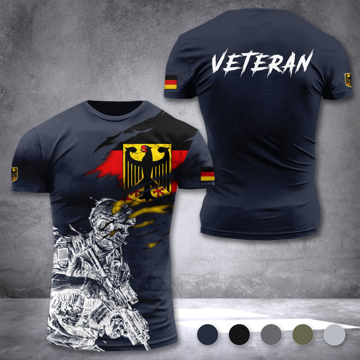 Veteran Germany customize T-shirt 3d 297