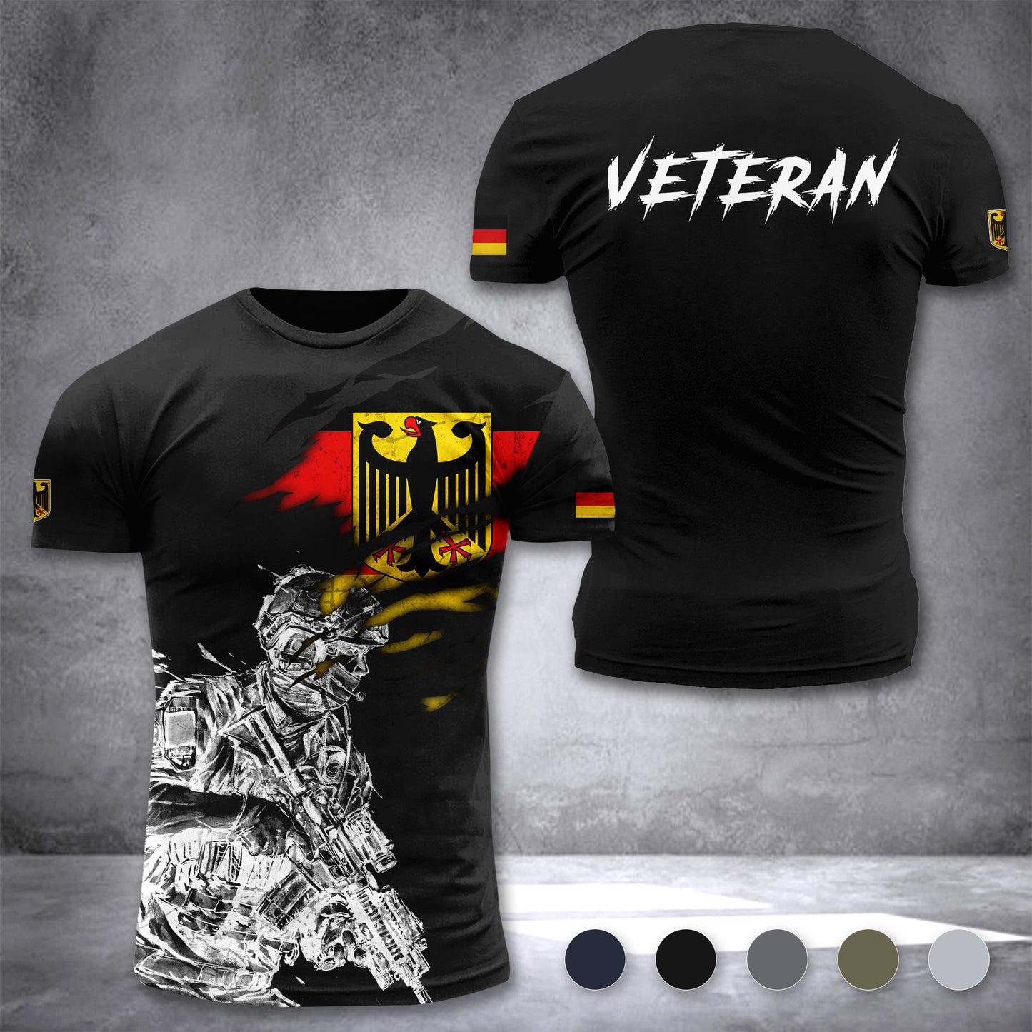 Veteran Germany customize T-shirt 3d 297