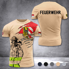 Firefighter Nürnberg Germany customize T-shirt 3d 297