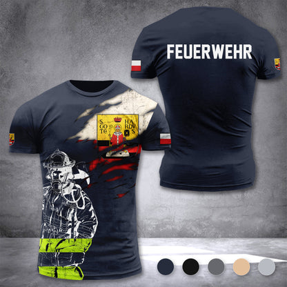 Firefighter Gotha Germany customize T-shirt 3d 168
