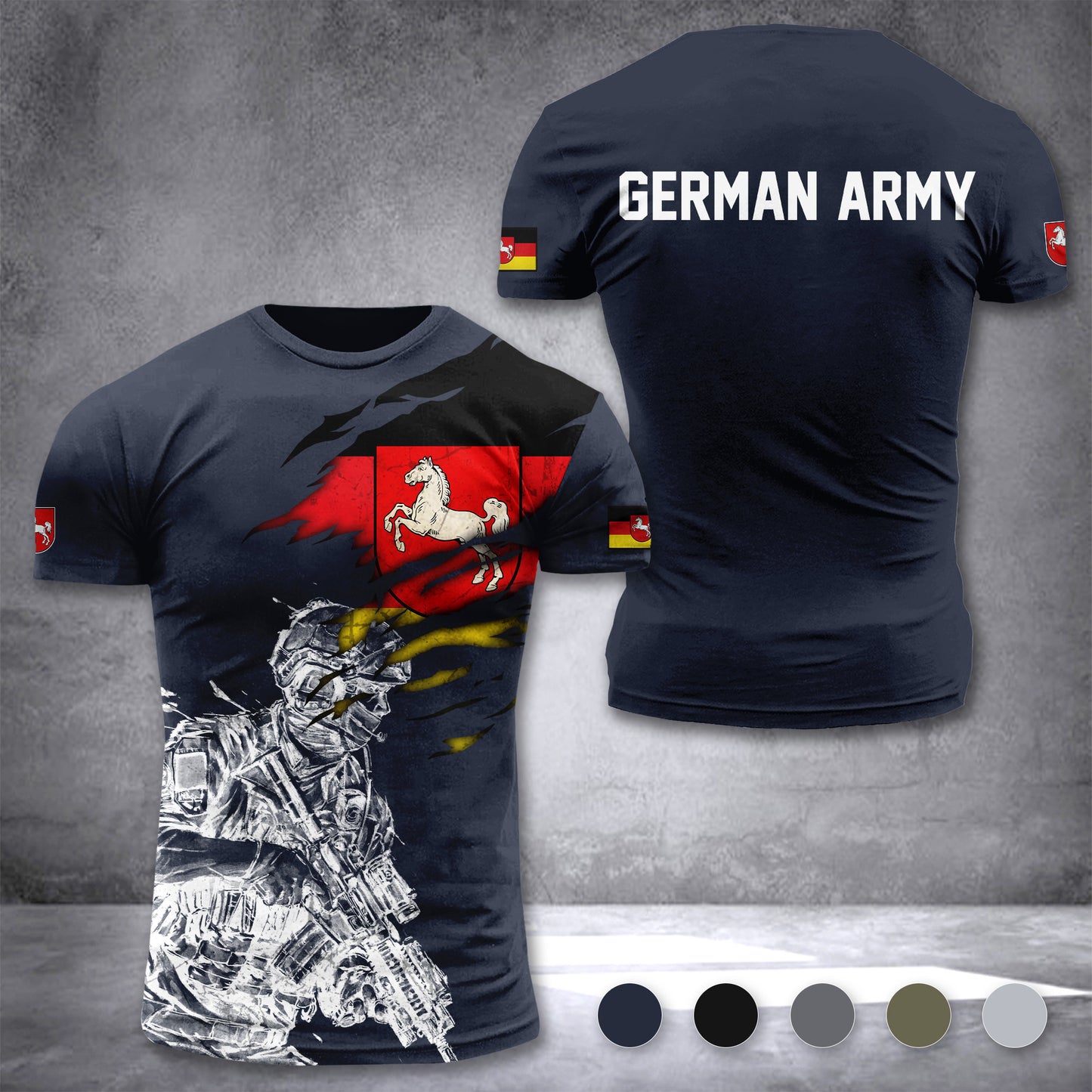 Niedersachsen army customize T-shirt 3d 297