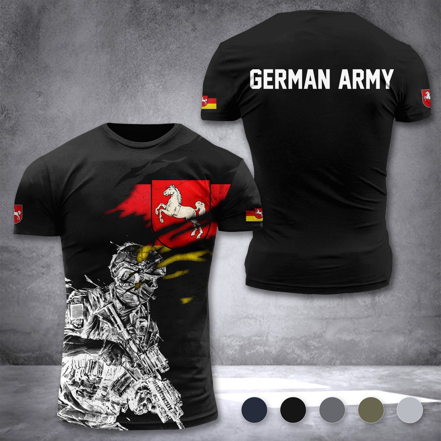 Niedersachsen army customize T-shirt 3d 297