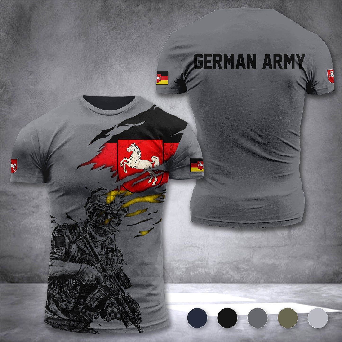 Niedersachsen army customize T-shirt 3d 297