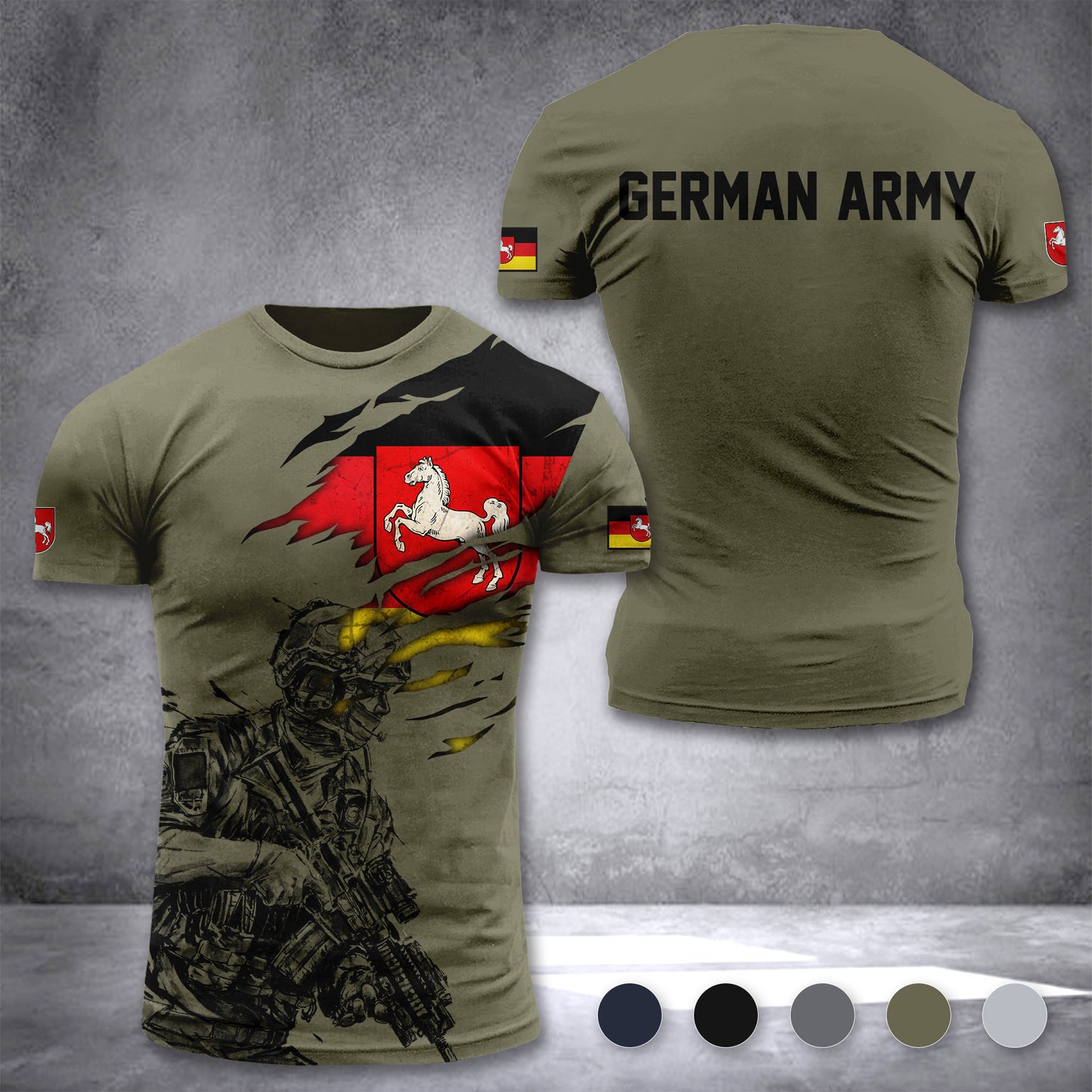 Niedersachsen army customize T-shirt 3d 297