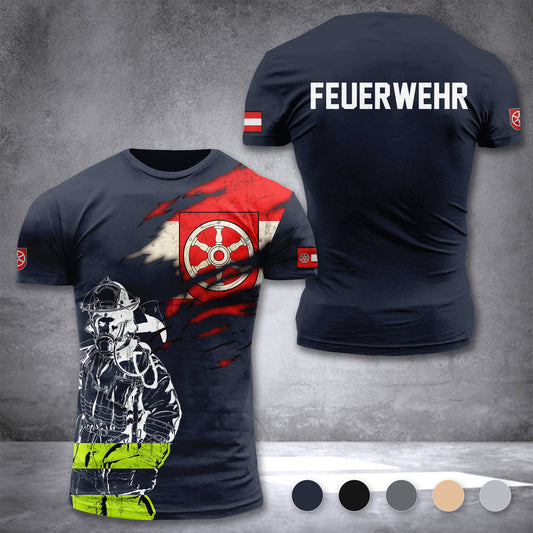 Firefighter Erfurt Germany customize T-shirt 3d 168