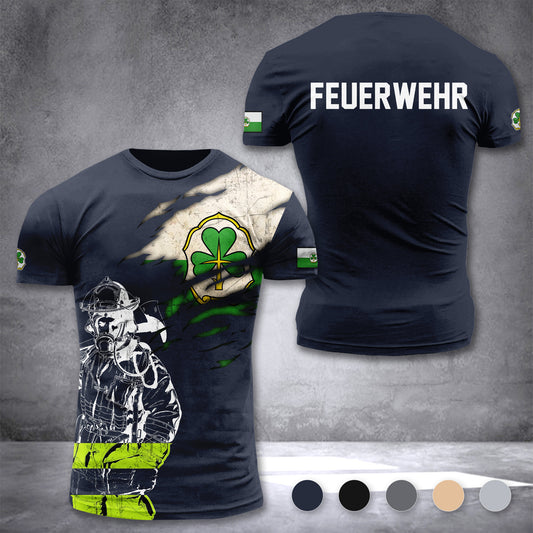 Firefighter Fürth Germany customize T-shirt 3d 168