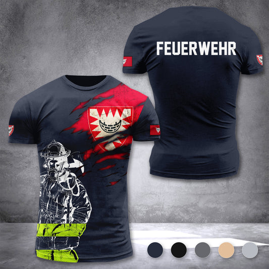 Firefighter Kiel Germany customize T-shirt 3d 168