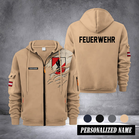 Firefighter Austria customize Zipper cardigan jacket 0909