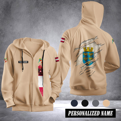 Firefighter Lower Austria Fleece Zipper Hoodie 1392