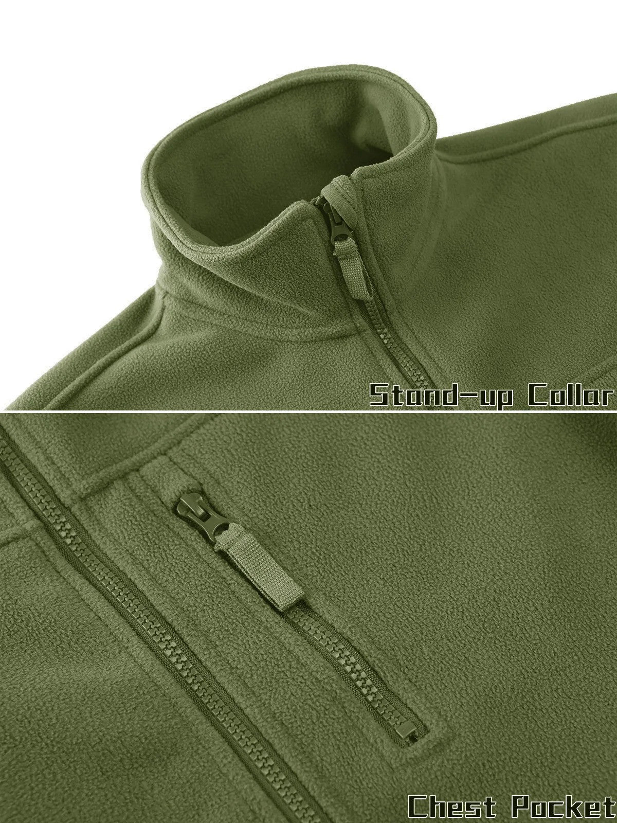 Firefighter Fleecejacke – Warme Thermojacke für Damen & Herren, Arbeitsjacke mit Zipper-Taschen, Ideal für Wandern, Training & Outdoor
