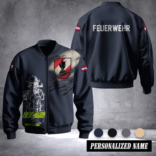 Firefighter Austria Unisex Baseball Bomber Jackets 3d Print
