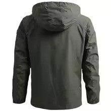 Firefighter Austria Outdoor Windbreaker Herren – Taktische Kapuzenjacke, Wasserdicht, Atmungsaktiv, Leicht, Feld- & Kletterjacke