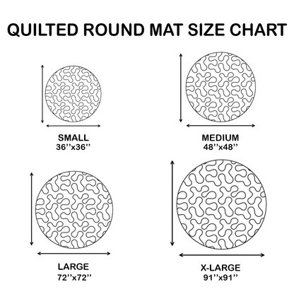 Bigfoot & Sasquatch Crossing Round Mat 0510
