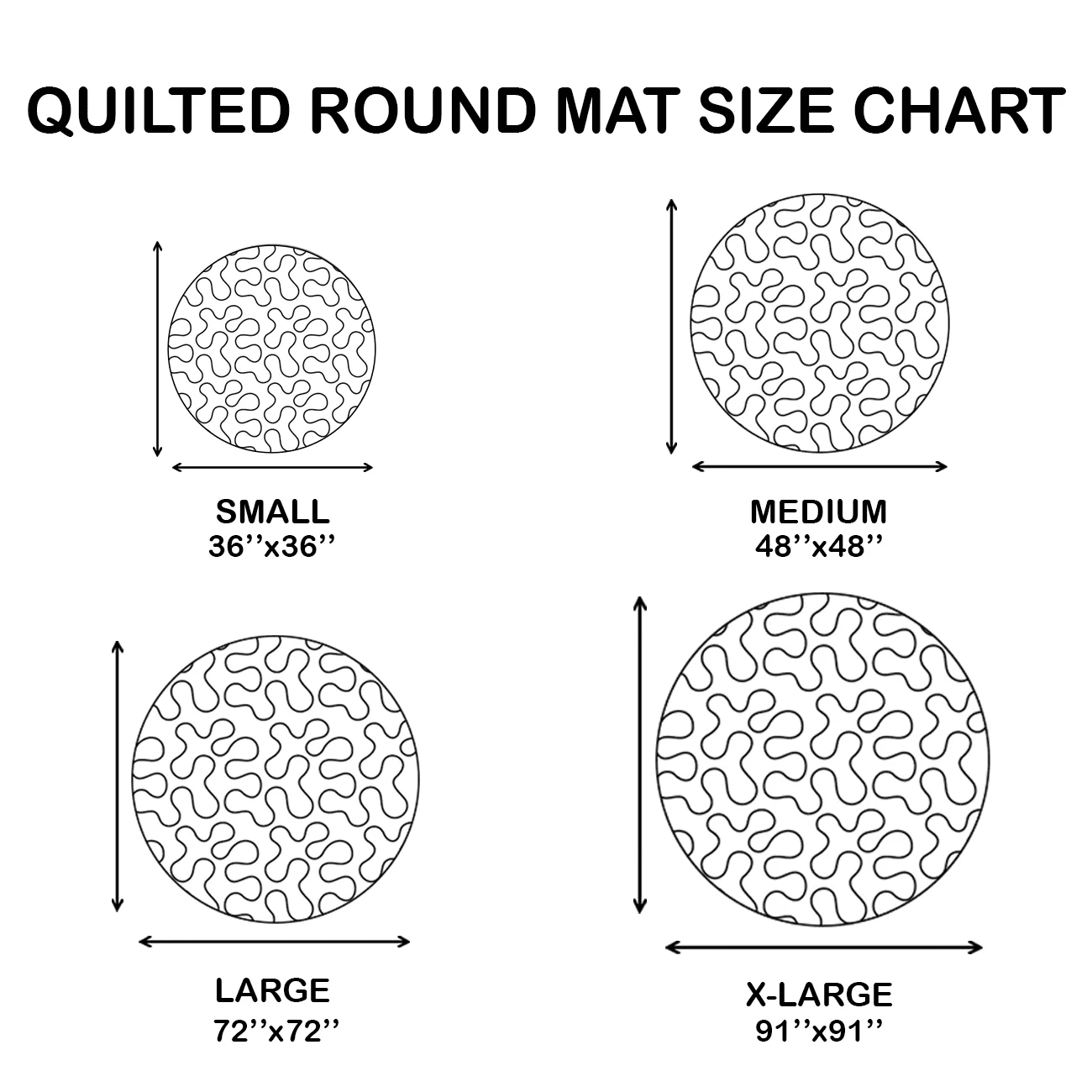 Sasquatch Surprise Quilted Round Mat 0510