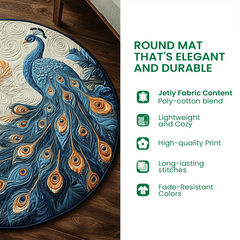 Sasquatch Surprise Quilted Round Mat 0510